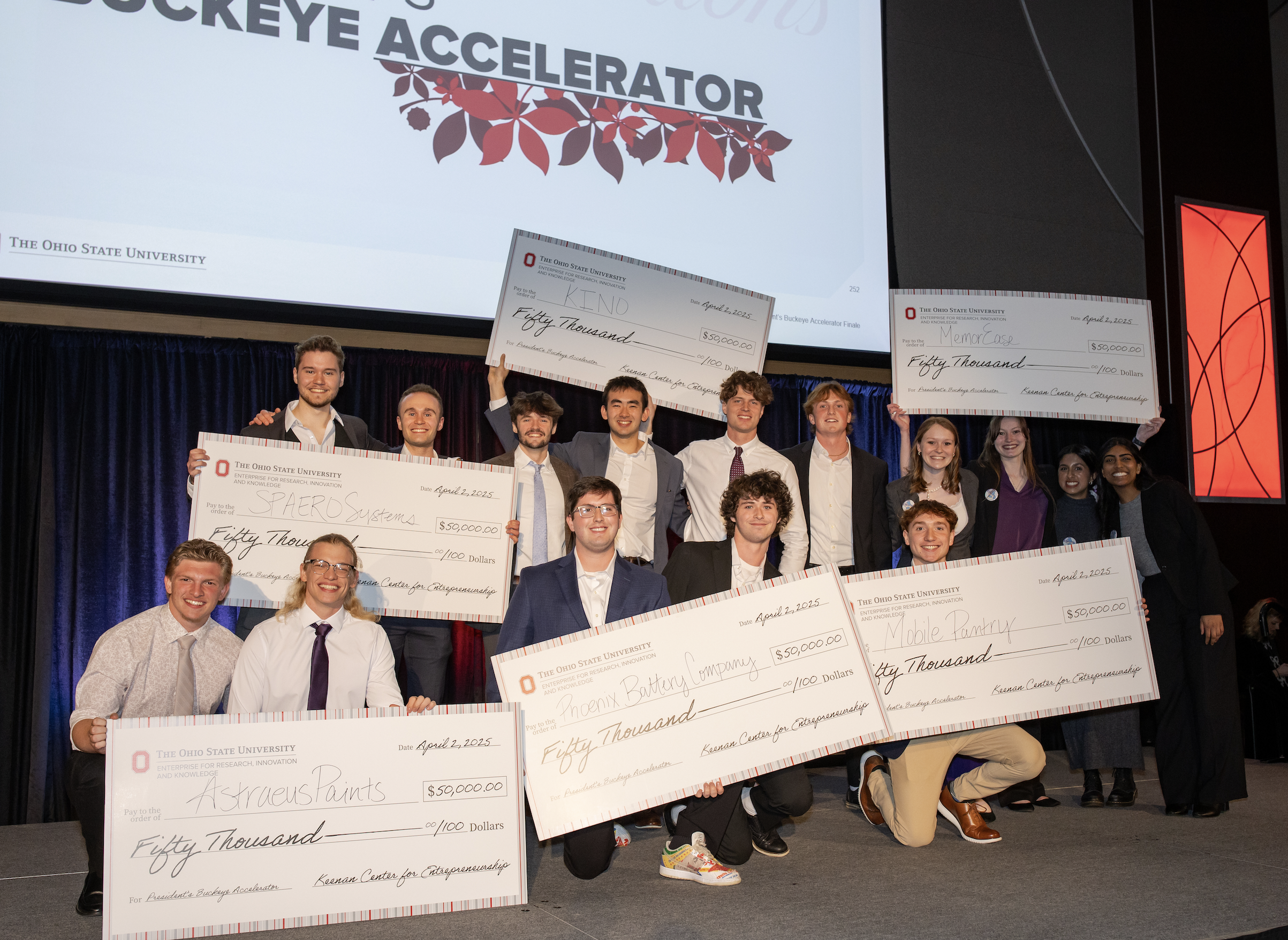 PBA cohort 4 winners: •	Phoenix Battery Company, which repurposes decommissioned electric vehicle batteries into portable chargers, power stations and residential energy storage solutions •	KINO, a health and fitness platform that simplifies how users track their fitness progress •	SPAERO Systems, which developed SWAN — a disinfection technology to prevent mold growth on spacecraft surfaces, with potential applications on Earth •	MemorEase, an all-in-one platform designed to support caregivers by consolidat